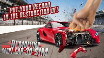 Demolition Sport Car 3D Sim Ekran Görüntüsü 2
