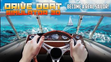 Drive Boat Simulator 3d Affiche