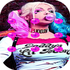 Harley Quinn Locks Pattern أيقونة