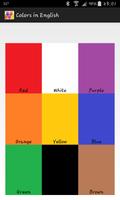 Colours in English Affiche