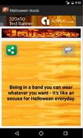 Halloween mask Messages Affiche
