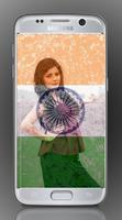 Selfie With Indian Flags poster