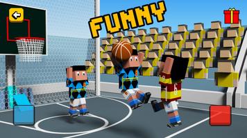 Cubic BasketBall 3D Affiche