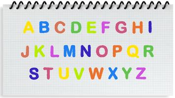 L'écriture de l'alphabet Affiche
