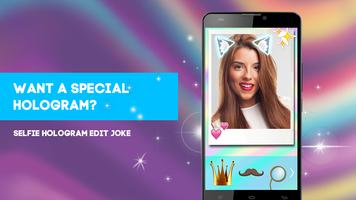 Selfie hologram edit joke পোস্টার