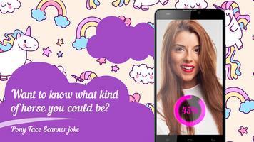 Pony Face Scanner joke Affiche