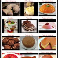 Recetas de postres flan tortas screenshot 1