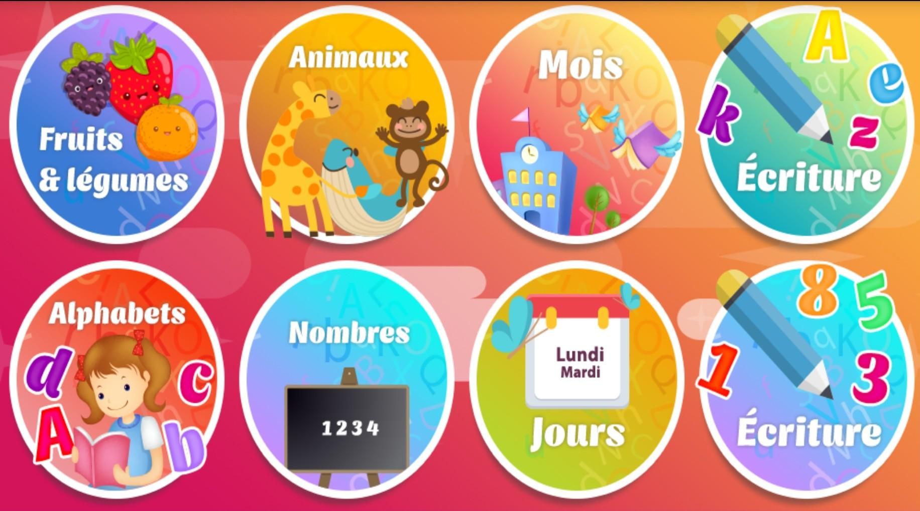 APK apprendre le français pour les enfants Niveau 1 untuk Muat Turun Android