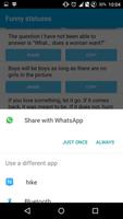 برنامه‌نما Best Status and messages for whatsapp عکس از صفحه