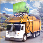 Garbage Truck Big City Driver Zeichen