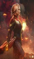 The Best Captain Marvel HD Wallpaper syot layar 1