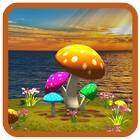 3D Mushroom-Sun Live Wallpaper simgesi