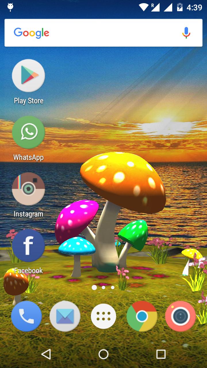 3D Mushroom-Sun Live Wallpaper para Android - APK Baixar