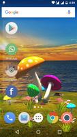 3D Mushroom-Sun Live Wallpaper ảnh chụp màn hình 1