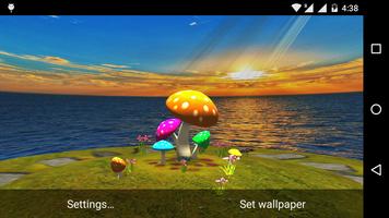 3D Mushroom-Sun Live Wallpaper Ekran Görüntüsü 2