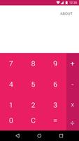 calculadora rosa Affiche