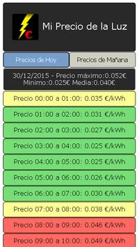 Mi Precio de la Luz Widget 海报