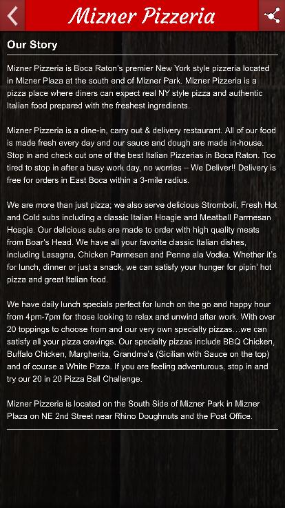 Mizner Pizzeria Boca For Android Apk Download