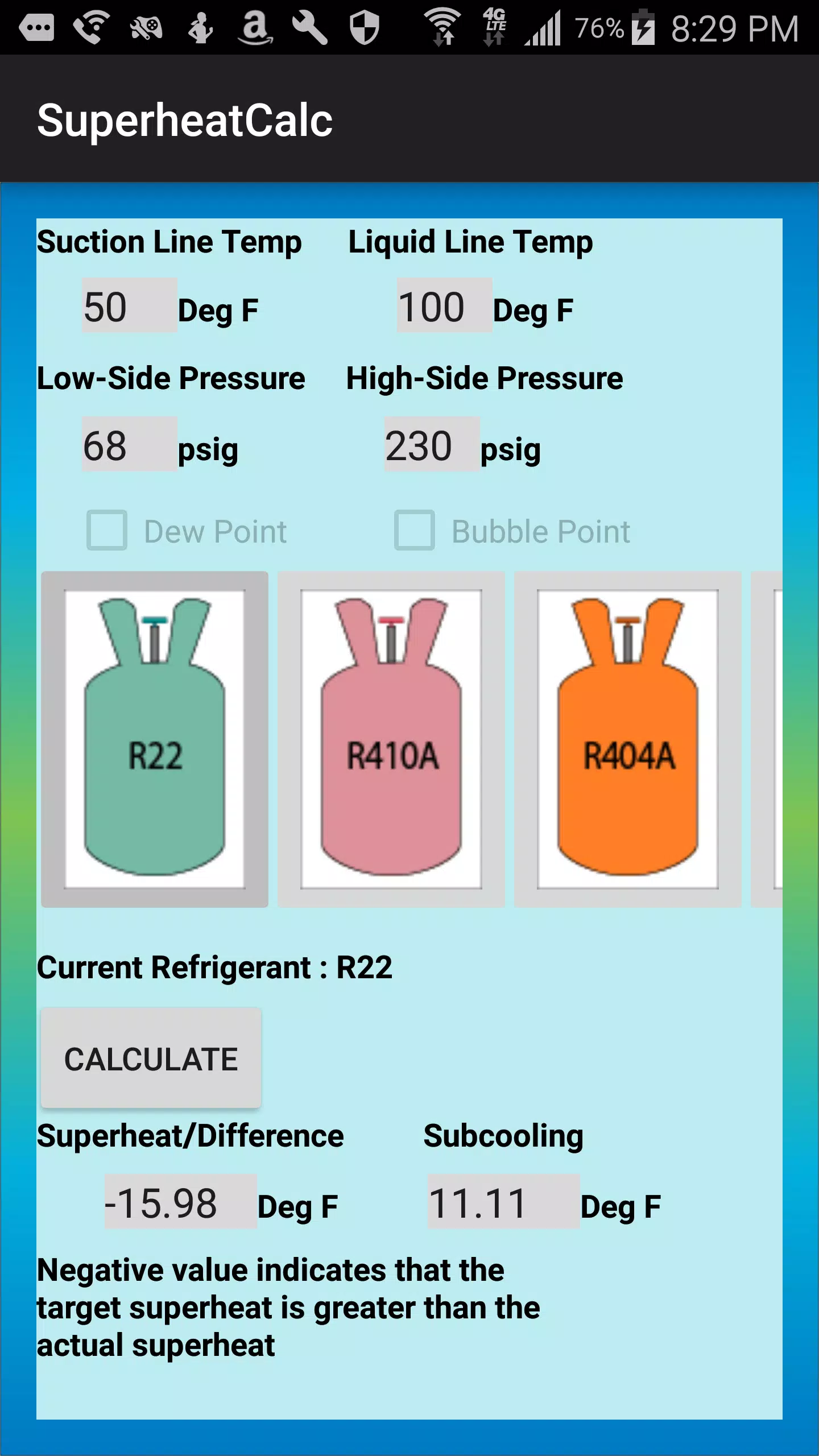 Descarga de APK de HVAC Superheat Calculator para Android