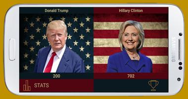 Trump vs Clinton Affiche