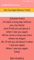 Charlie Puth Songs Lyrics : Albums, EP & Singles capture d'écran 3
