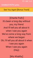 Charlie Puth Songs Lyrics : Albums, EP & Singles স্ক্রিনশট 3