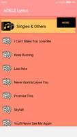 Adele Lyrics : Albums, EP & Singles syot layar 3