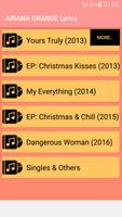 Ariana Grande Songs Lyrics : Albums, EP & Singles captura de pantalla 3