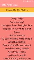 Katy Perry Songs Lyrics : Albums, EP & Singles اسکرین شاٹ 2