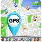Karte Navigation und Richtung Offline Route Finder Zeichen