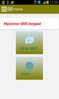 Myanmar SMS Keypad penulis hantaran