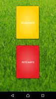 Rote Karte & Gelbe Karte (mit  Plakat