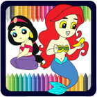 Princess Coloring Kids Paint biểu tượng
