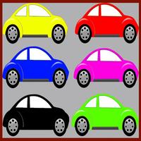 Learn Color With Cars Affiche