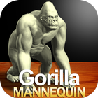 Gorilla Mannequin Zeichen
