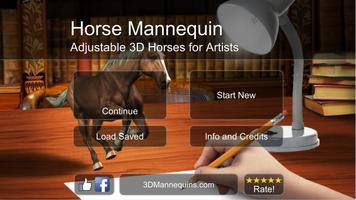 Horse Mannequin Affiche