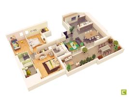3 डी घर डिजाइन स्क्रीनशॉट 3