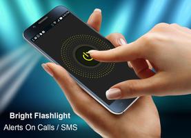 Ultra LED Torch Flashlight 🔦  Alerts on Calls/SMS poster