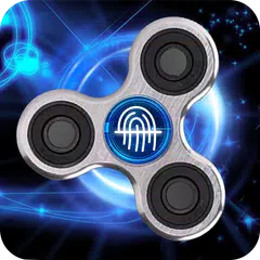 Fidget Spinner指紋認証のロックスクリーンの悪ふざけ アプリダウンロード