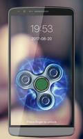 Fidget Spinner Fingerprint Lock Screen Prank Plakat