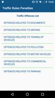 Traffic Rules Penalties Affiche