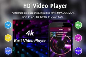 MP4 AVI FLV 3GP MKV Odtwarzacz wideo plakat
