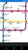 Guangzhou metro map ポスター