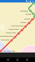 Dubai Metro Map โปสเตอร์