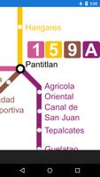 Mexico Metro Map पोस्टर