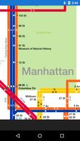 nyc subway map Affiche