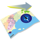 Gps Map Compass tracker-icoon