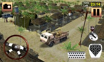 Army Cargo Truck - Army Truck Driving Simulator 3D স্ক্রিনশট 1