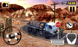 Army Cargo Truck - Army Truck Driving Simulator 3D স্ক্রিনশট 2