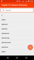Iningles cebuano diksiyonaryo capture d'écran 2